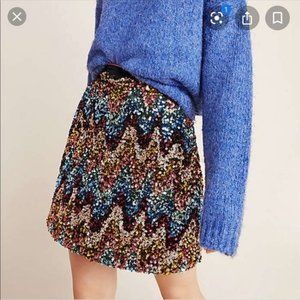 Maeve Sequin Mini Skirt